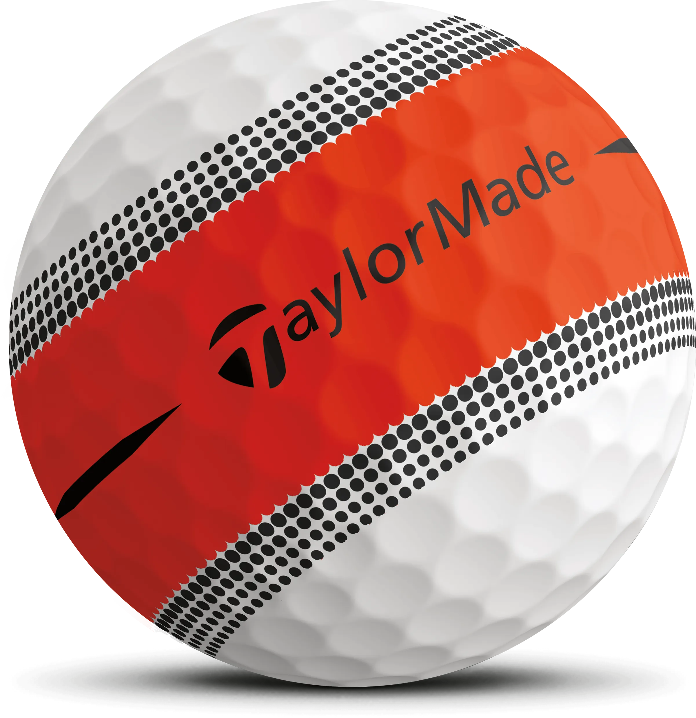 TaylorMade Tour Response Stripe Golfbälle, weiß/orange