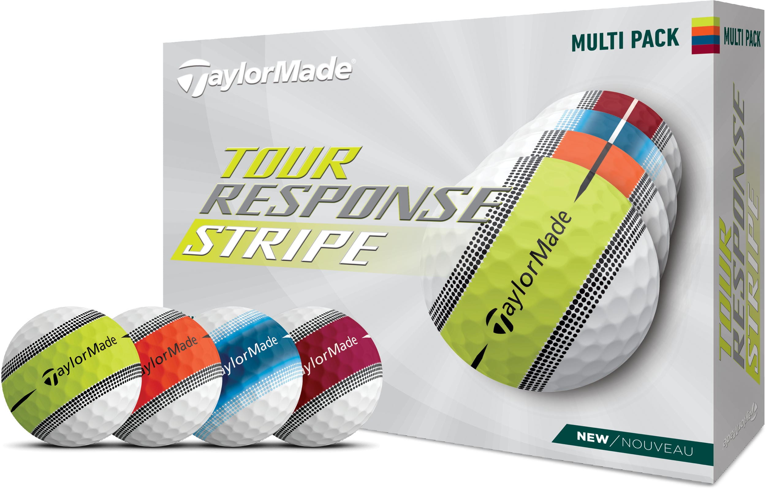 TaylorMade Tour Response Stripe Golfbälle, multi