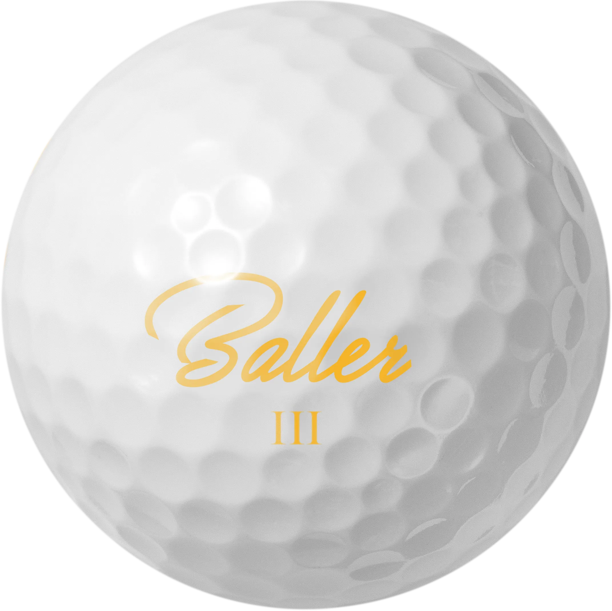 Baller CREW Golfbälle, Print Edition Yellow