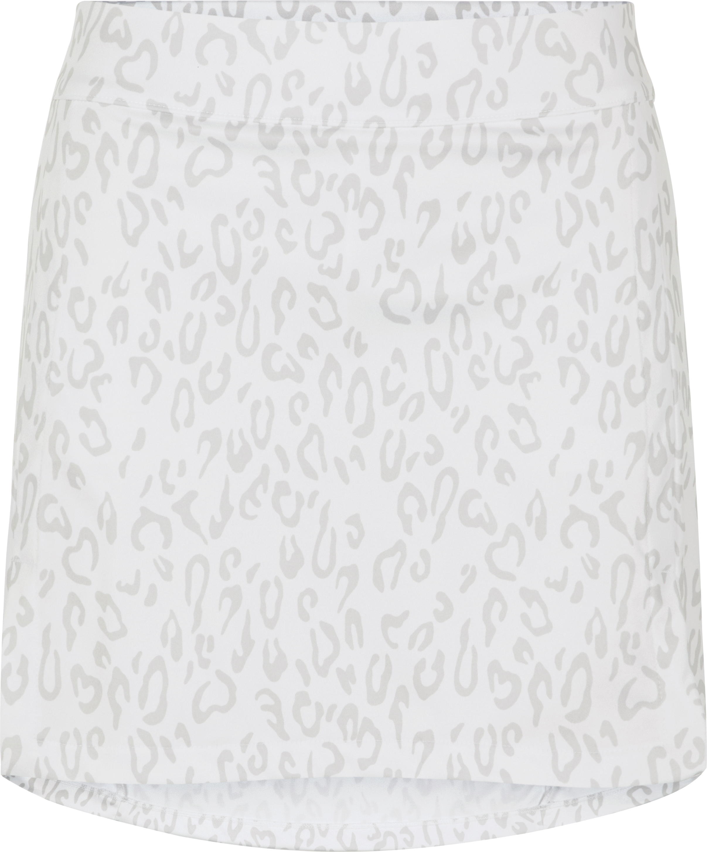 J.Lindeberg Amelie Mid Golf Skirt Print, animal/grey/white