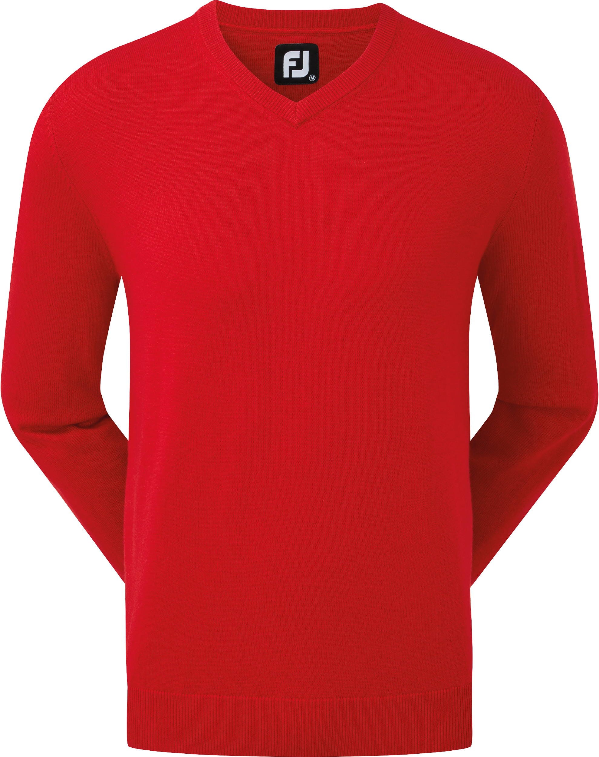 FootJoy Wool Blend V-Neck Pullover, red
