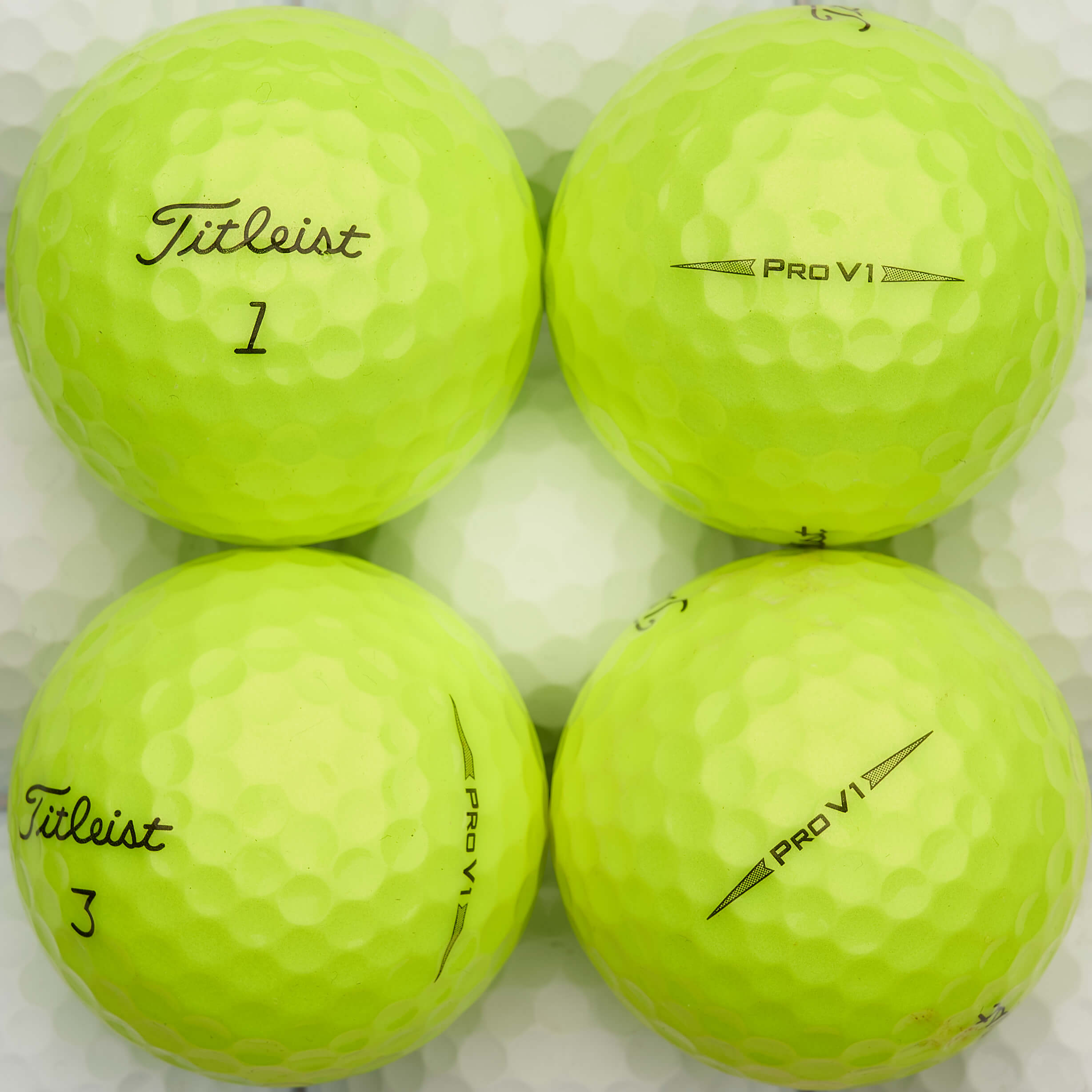 25 Titleist Pro V1 Lakeballs, yellow