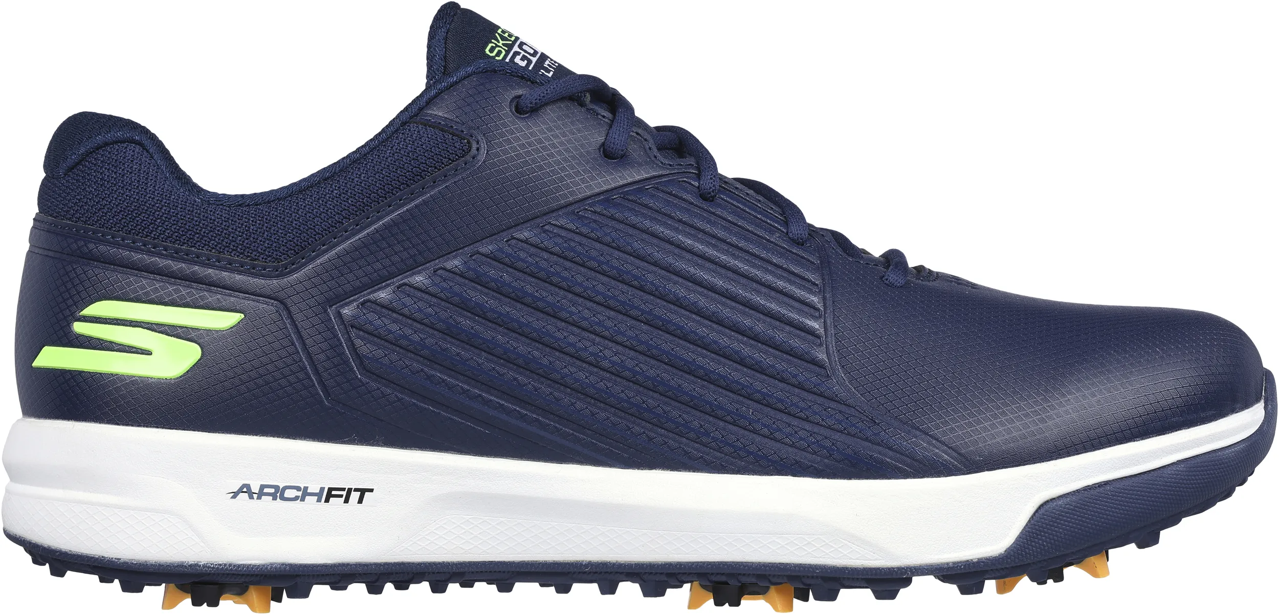 Skechers Elite 5 Vortex Golfschuh, dunkelblau/hellgrün