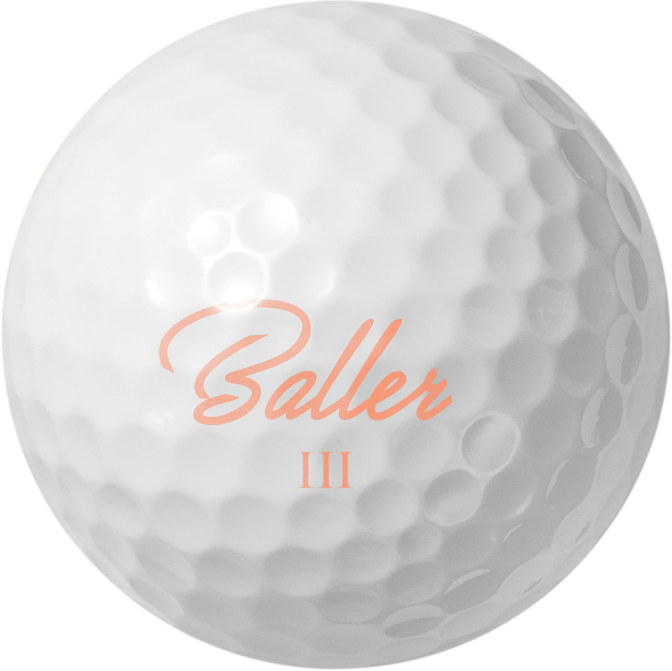 Baller CREW Golfbälle, Print Edition Orange