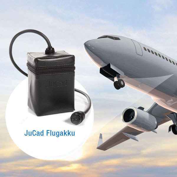 JuCad Powerpack, Flugakku für die Reise