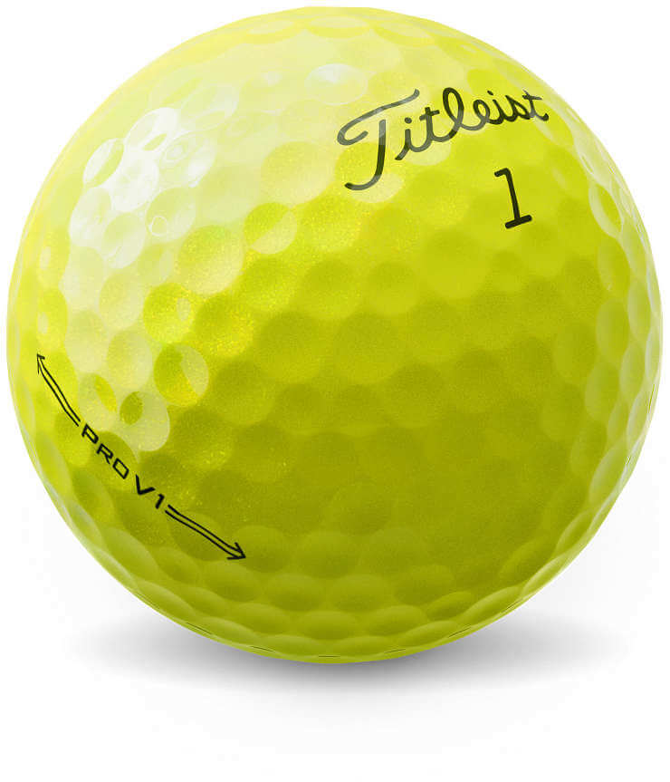 Titleist Pro V1 Golfbälle, yellow