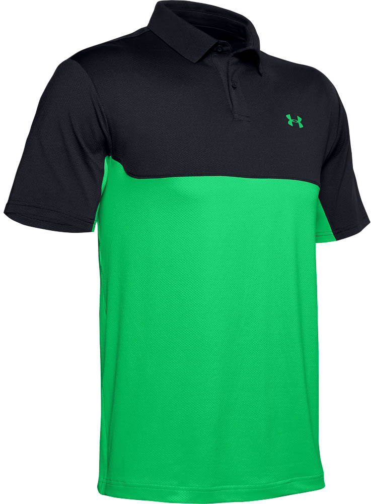 Under Armour Performance Polo 2.0 Colorblock, black/green
