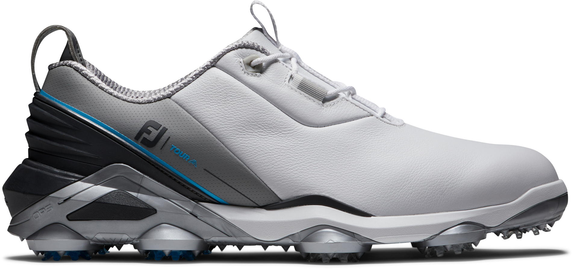 FootJoy Tour Alpha Golfschuh, M, white/grey/blue