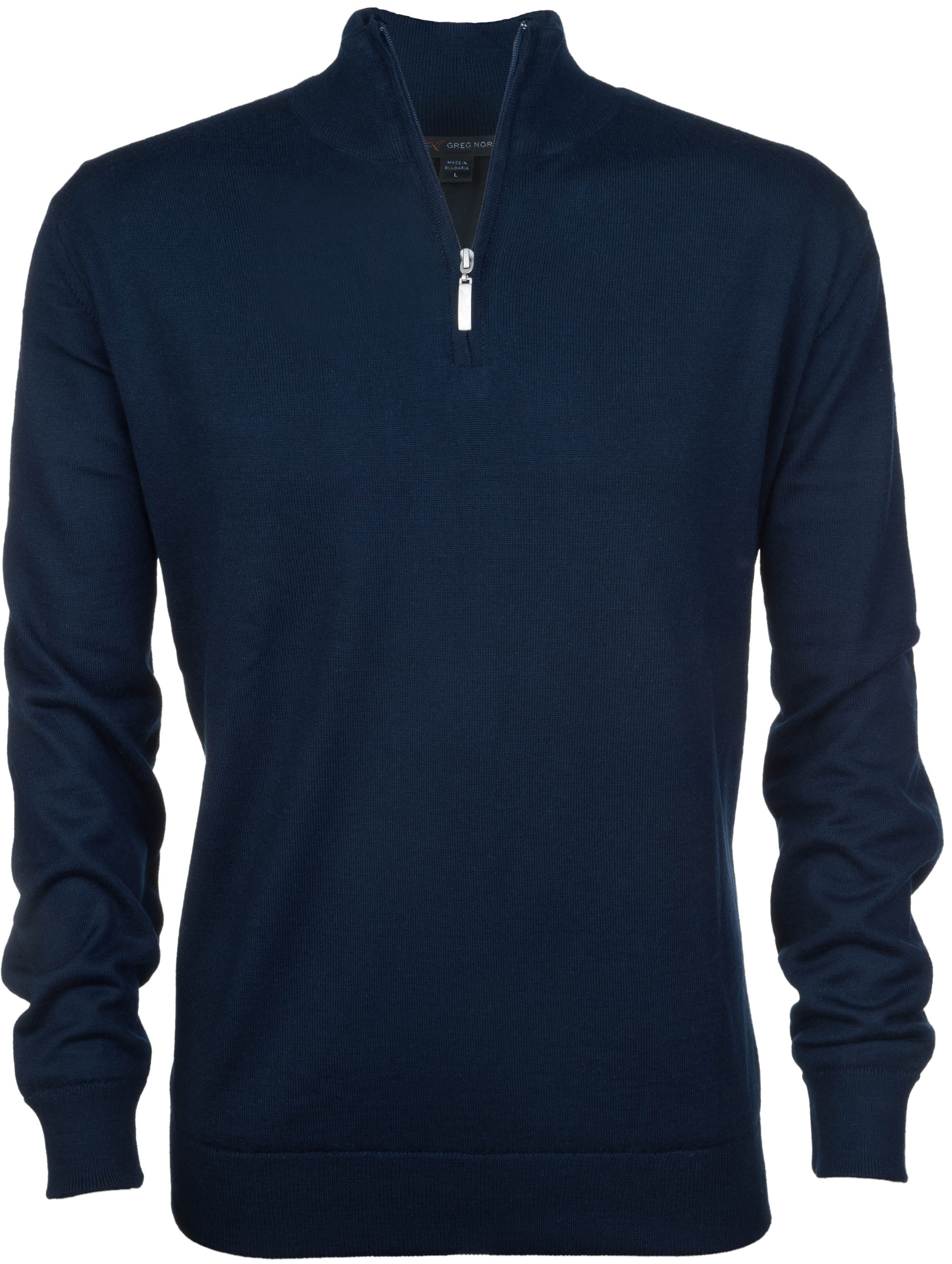 Greg Norman Windbreaker Lined 1/4 Zip Sweater, navy