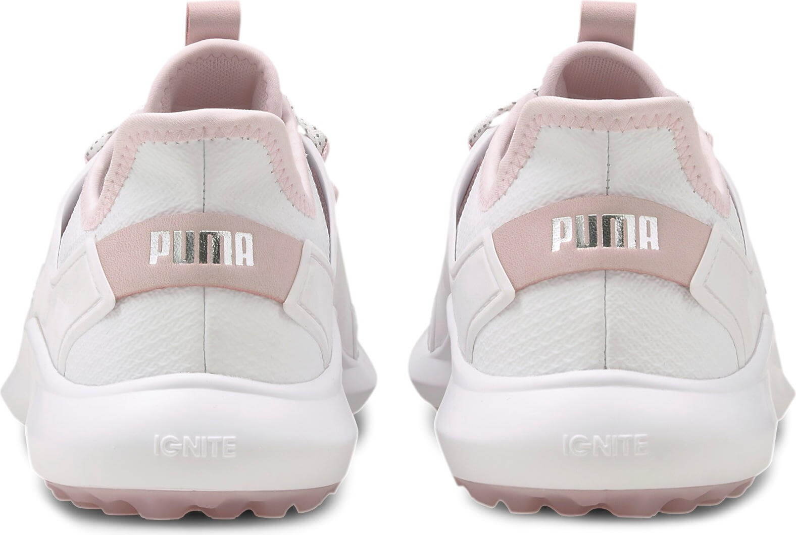 Puma Ignite Fasten8 Golfschuh, white/silver/pink