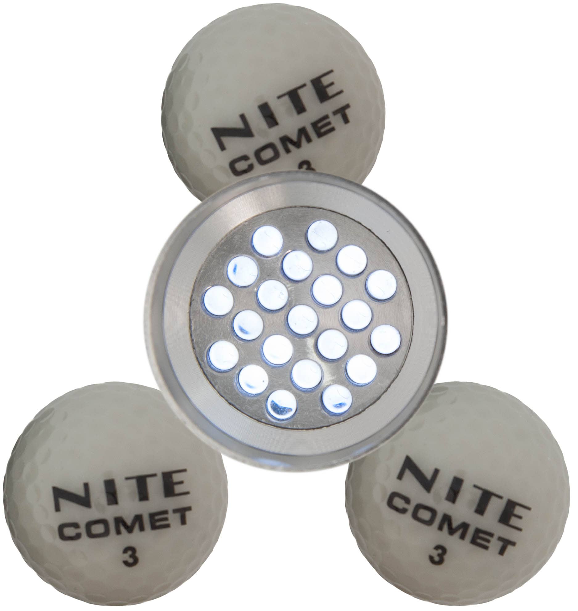 Legend Nite Comet Golfball Flashlight Set, 3er, UV-Lampe