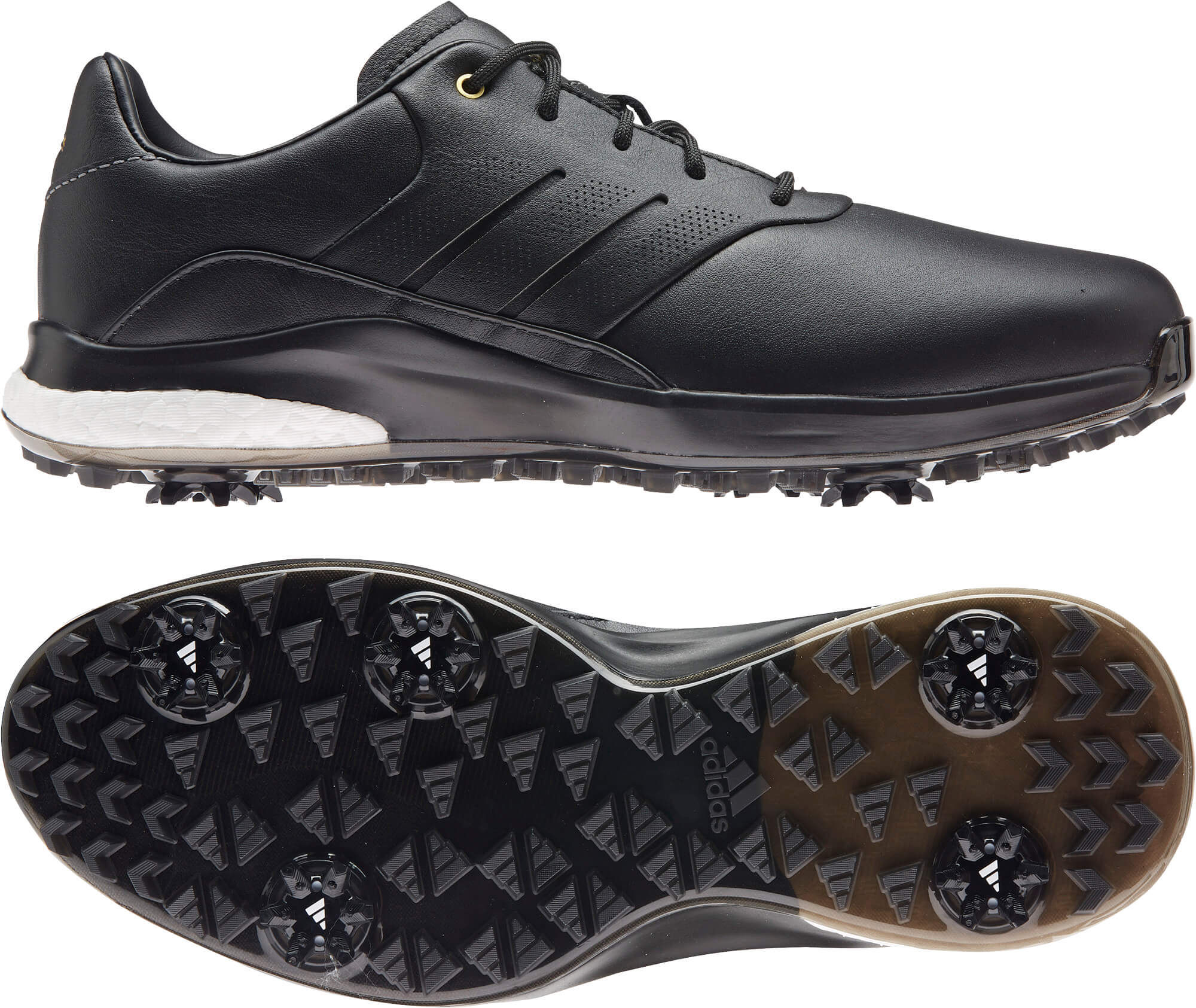 adidas Performance Classic Golfschuh, black/black/metallic