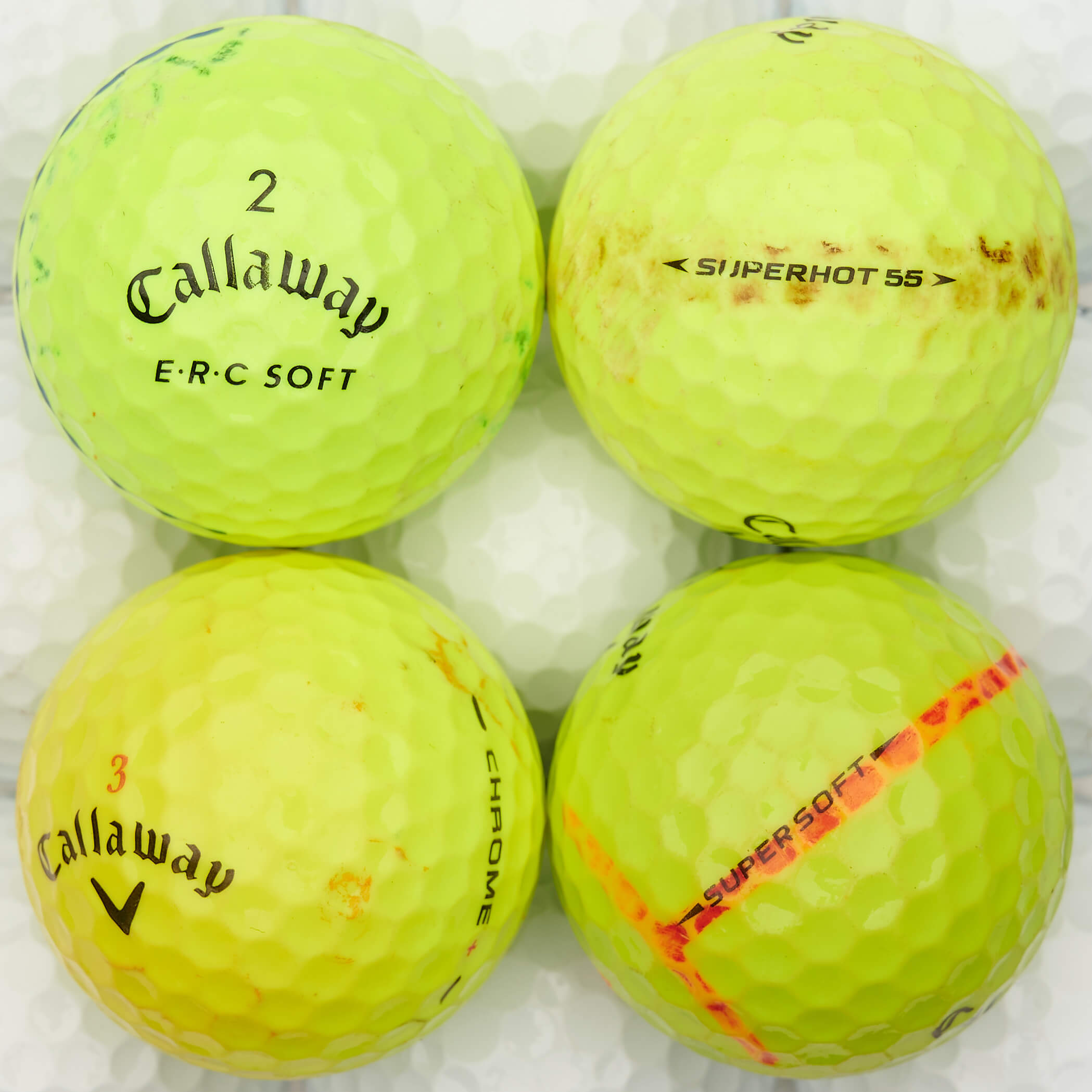 50 Callaway Mix Lakeballs, yellow = 2. Wahl ! =