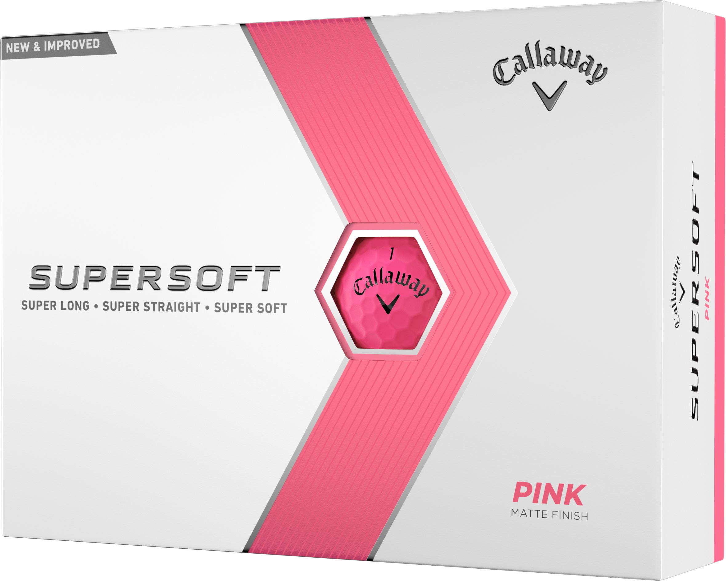 Callaway Supersoft Golfbälle, matte pink