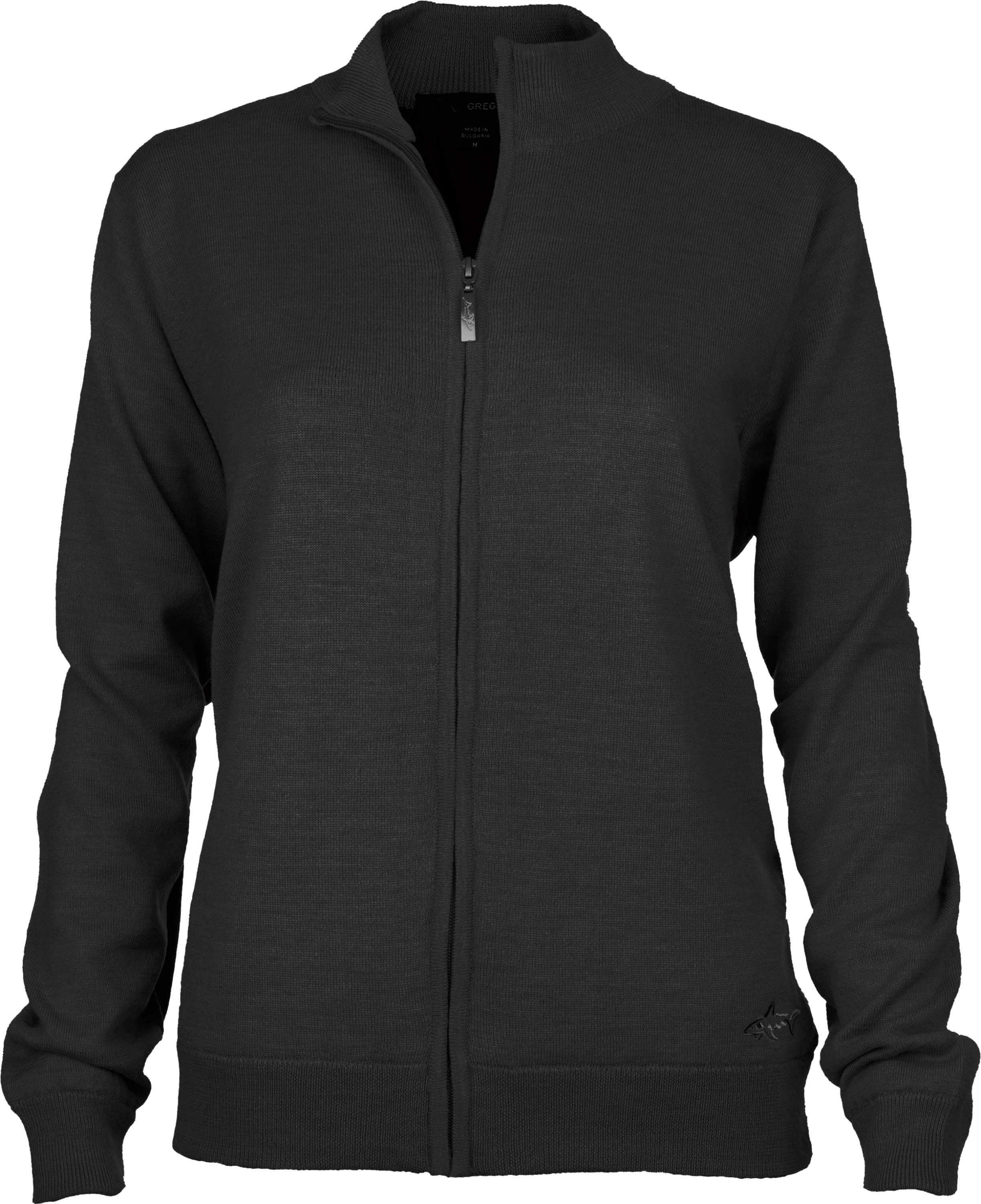 Greg Norman Windbreaker Lined Full-Zip Sweater, charcoal