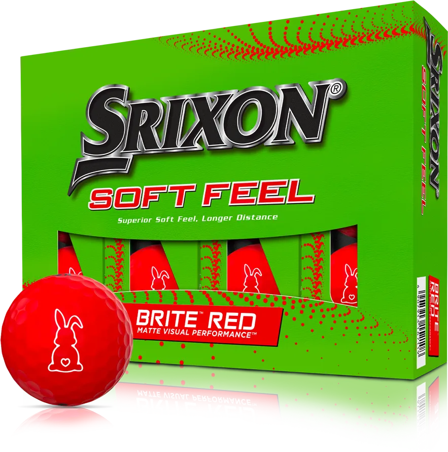 Srixon Soft Feel Limited Bunny Edition Golfbälle, rot