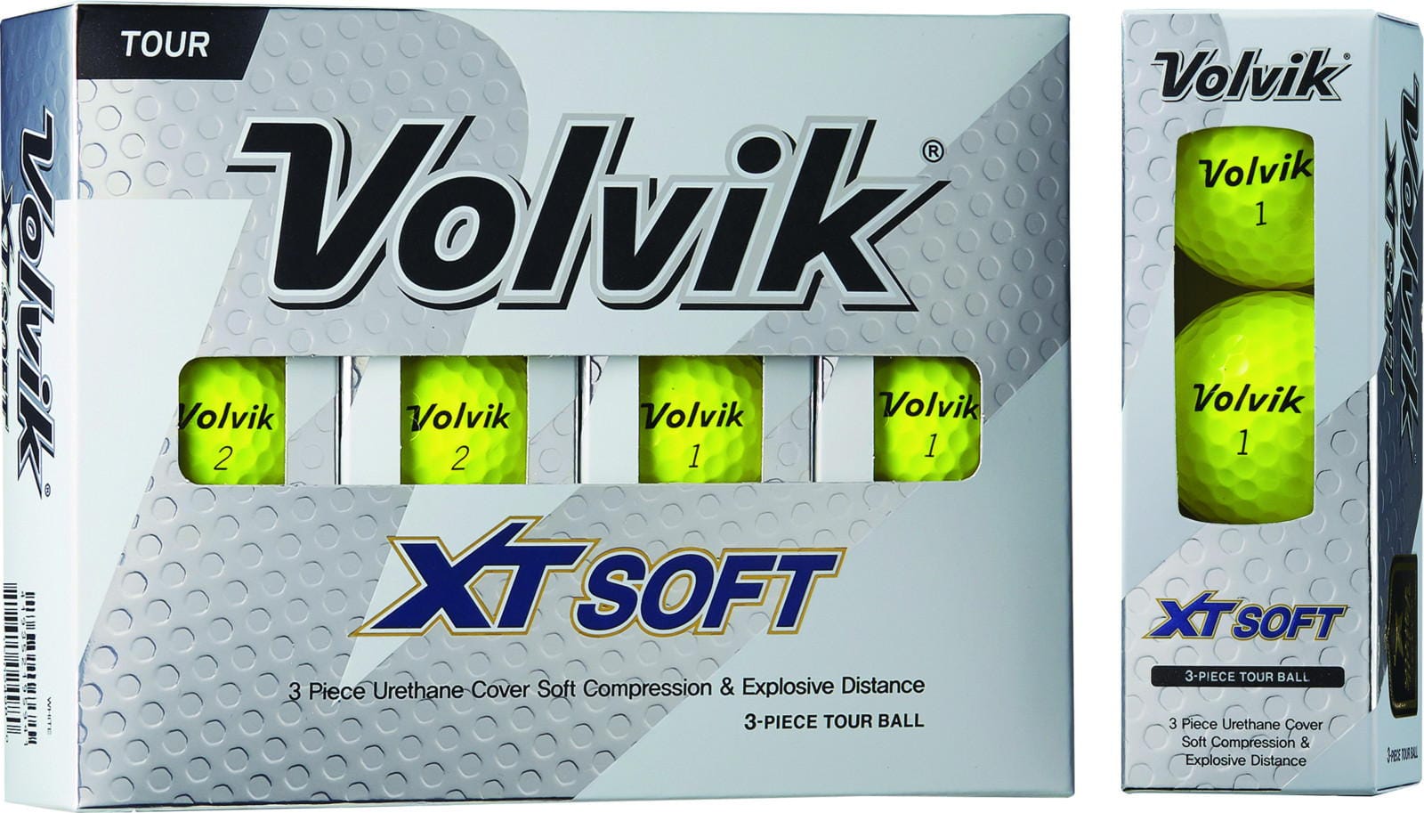 Volvik XT SOFT Golfbälle, yellow