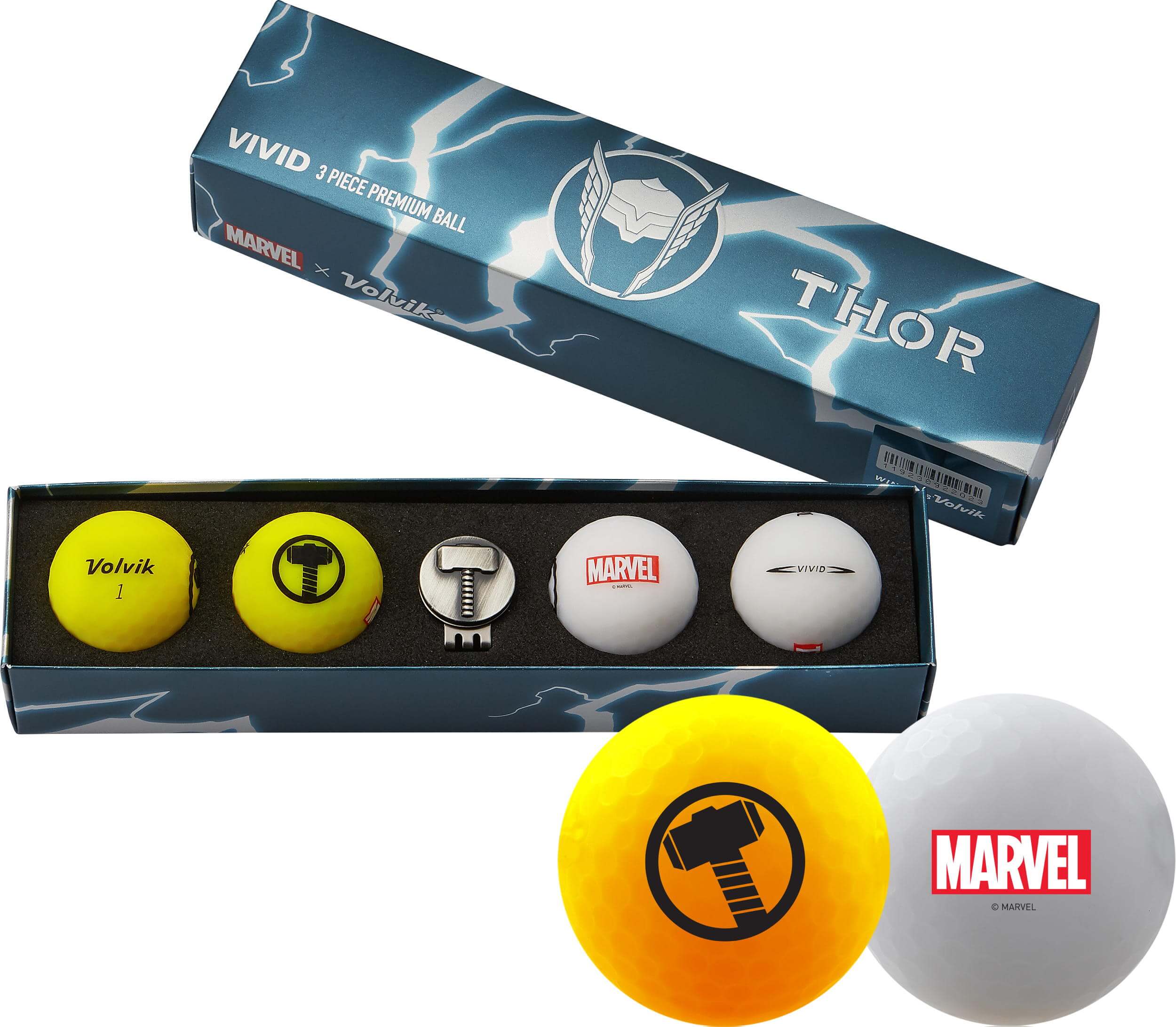 Volvik Golfbälle Thor Marvel Edition Box