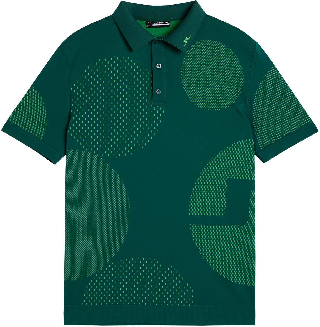 J.Lindeberg Nate Seamless Polo, rain forest/classic green