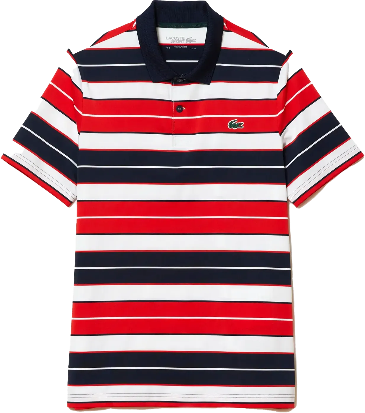 Lacoste DH7497 Polo, rot/gemustert