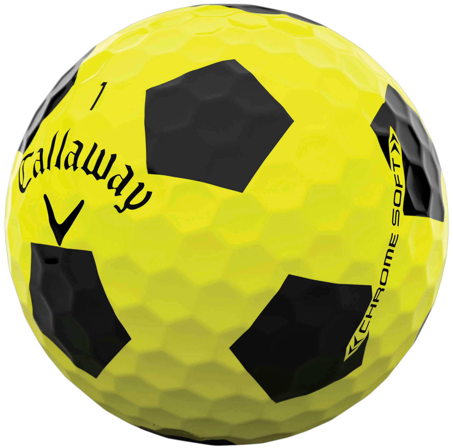 Callaway Chrome Soft TRUVIS Golfbälle, yellow/black