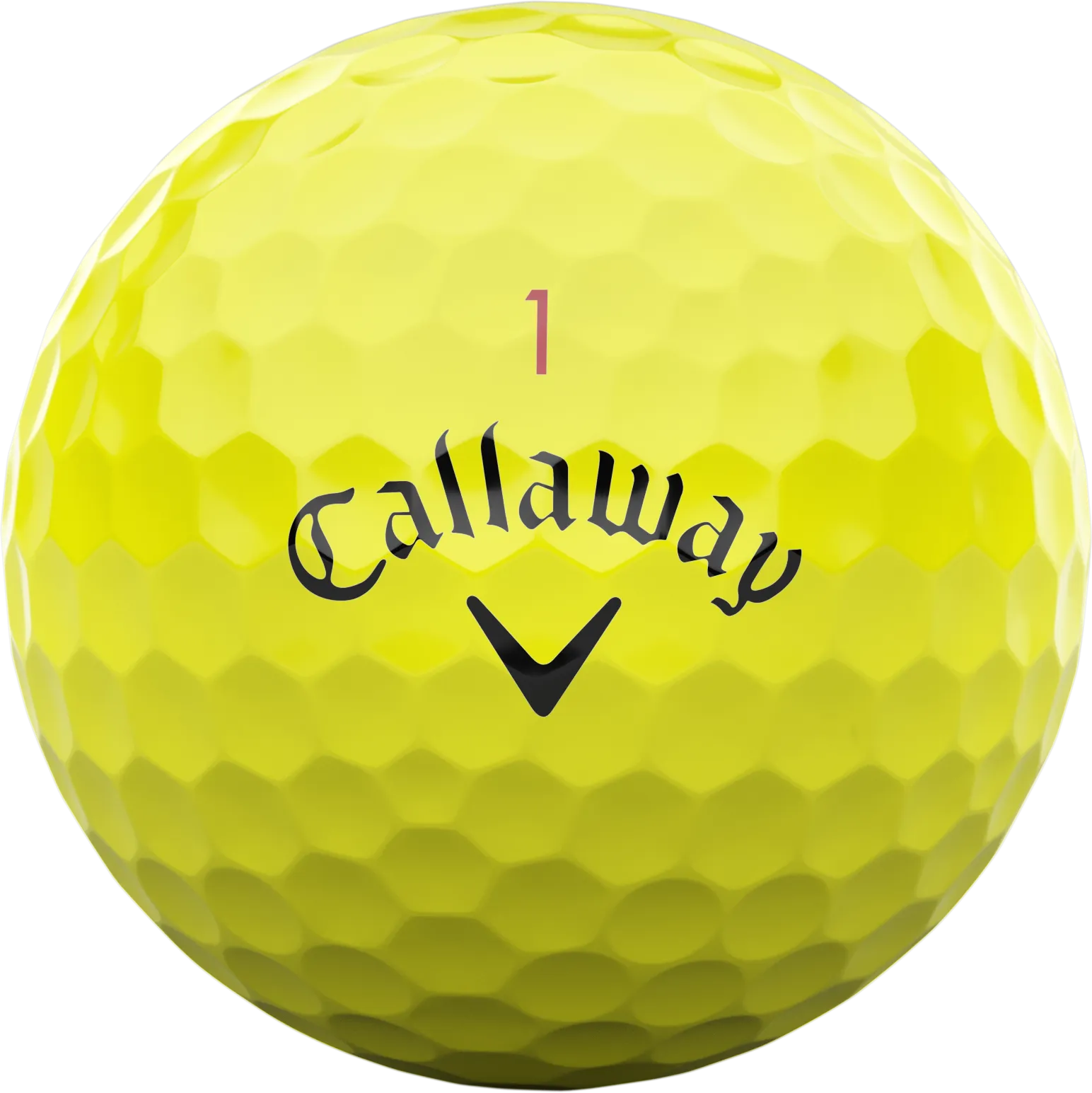Callaway Chrome Tour Golfbälle, gelb