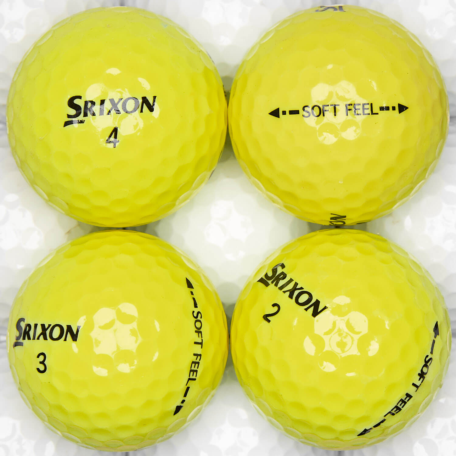 50 Srixon Soft Feel Lakeballs, yellow
