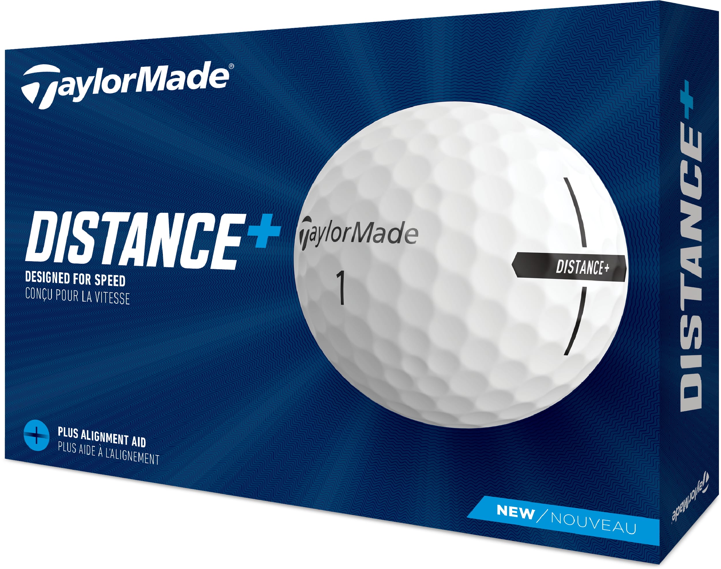 TaylorMade Distance+ Golfbälle, white