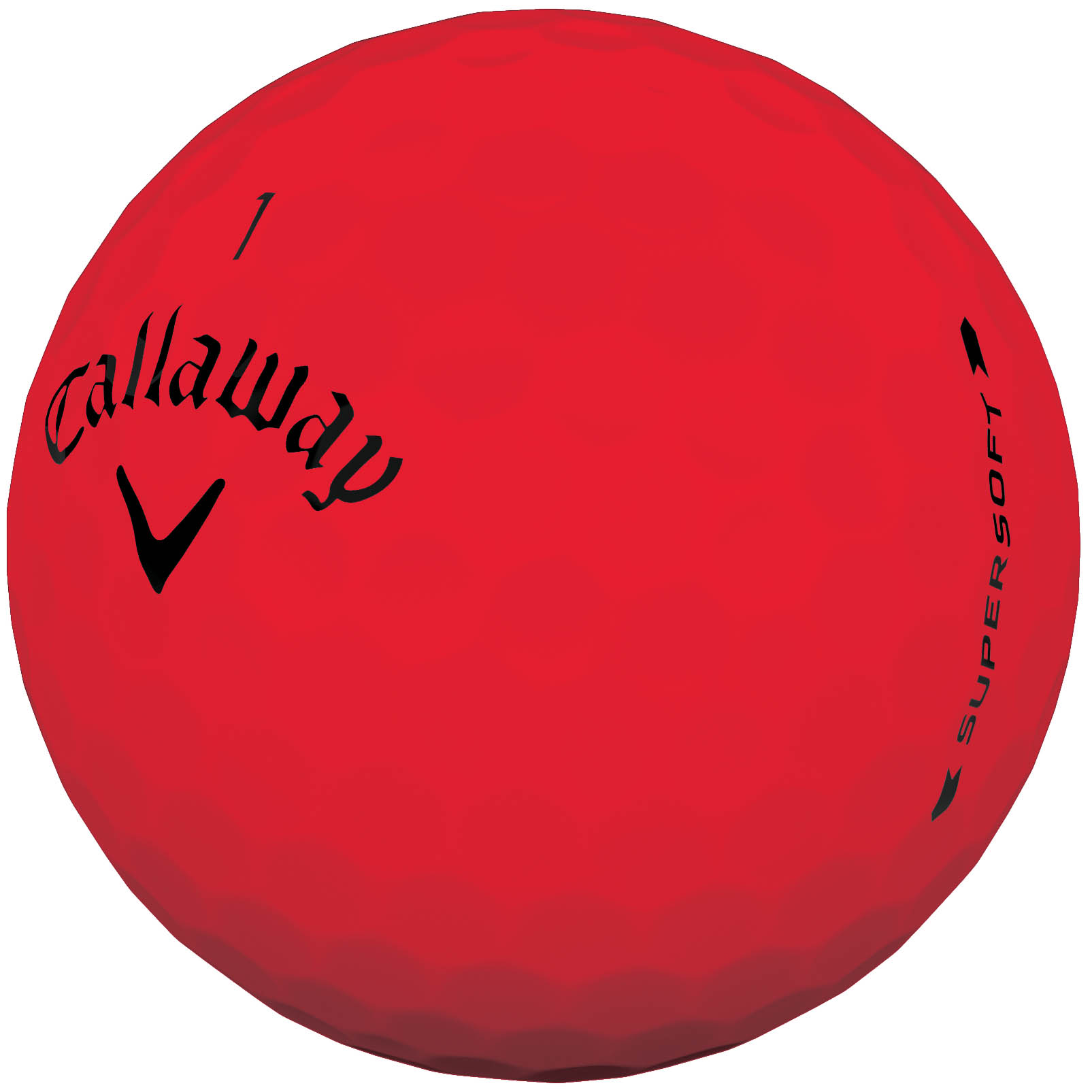 Callaway Supersoft Golfbälle, matte red