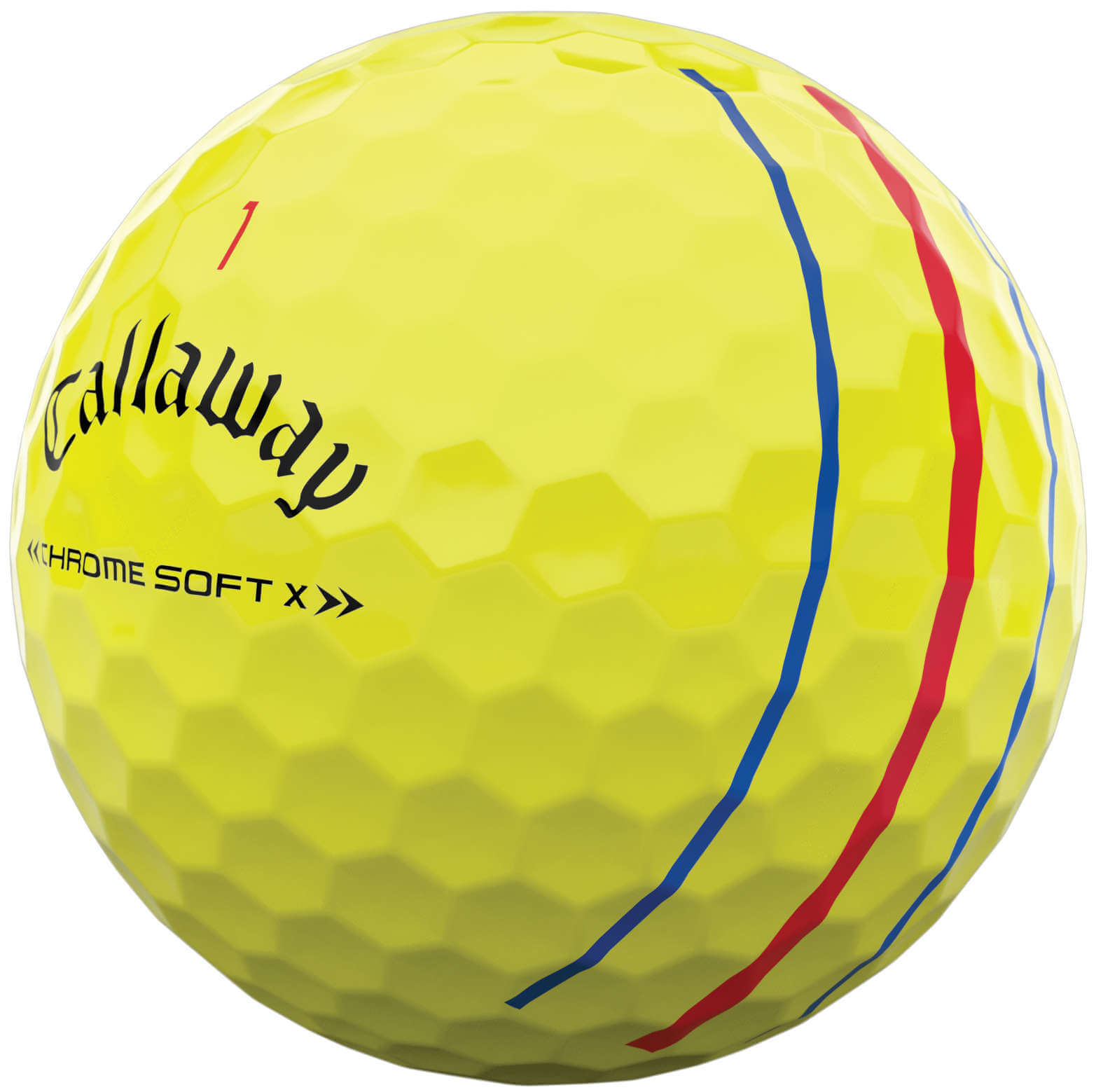 Callaway Chrome Soft X Triple Track Golfbälle, yellow