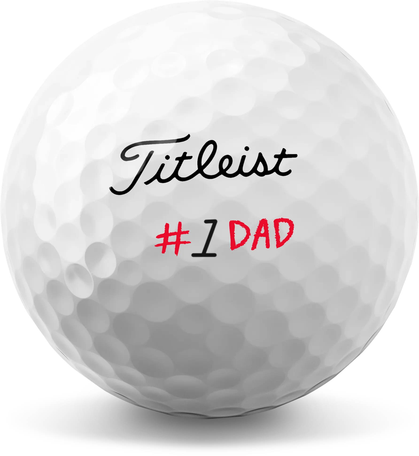 Titleist Pro V1 #1 Dad Limited Edition Golfbälle, weiß