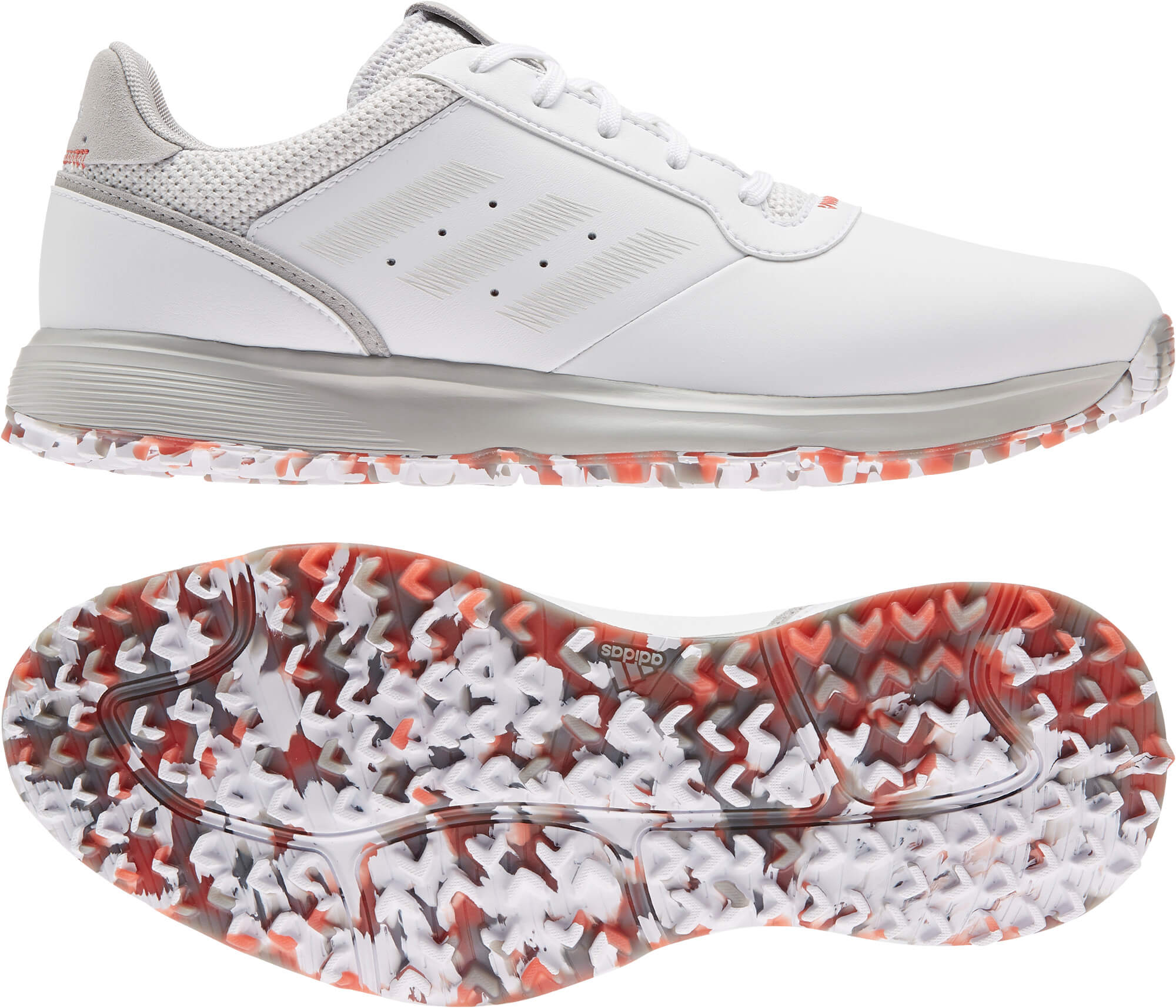 adidas S2G SPKL Golfschuh, white/grey/red