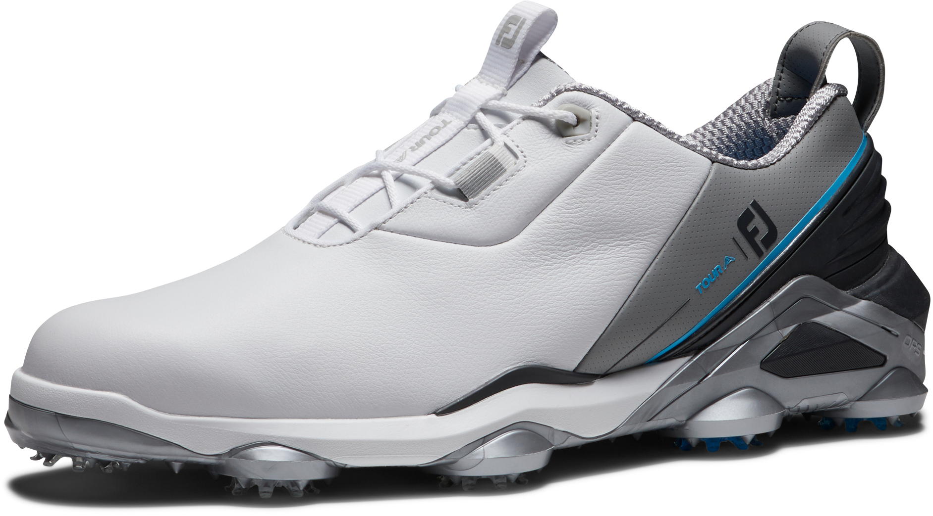 FootJoy Tour Alpha Golfschuh, M, white/grey/blue