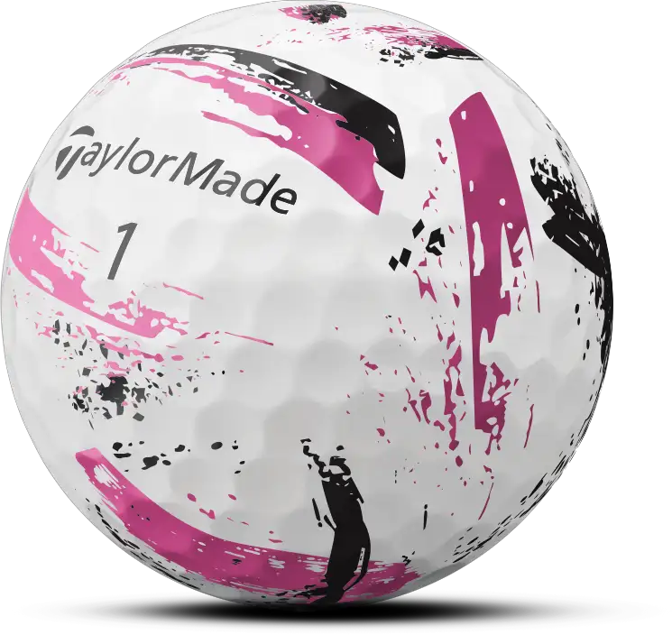 TaylorMade SPEEDSOFT INK Golfbälle, rosa