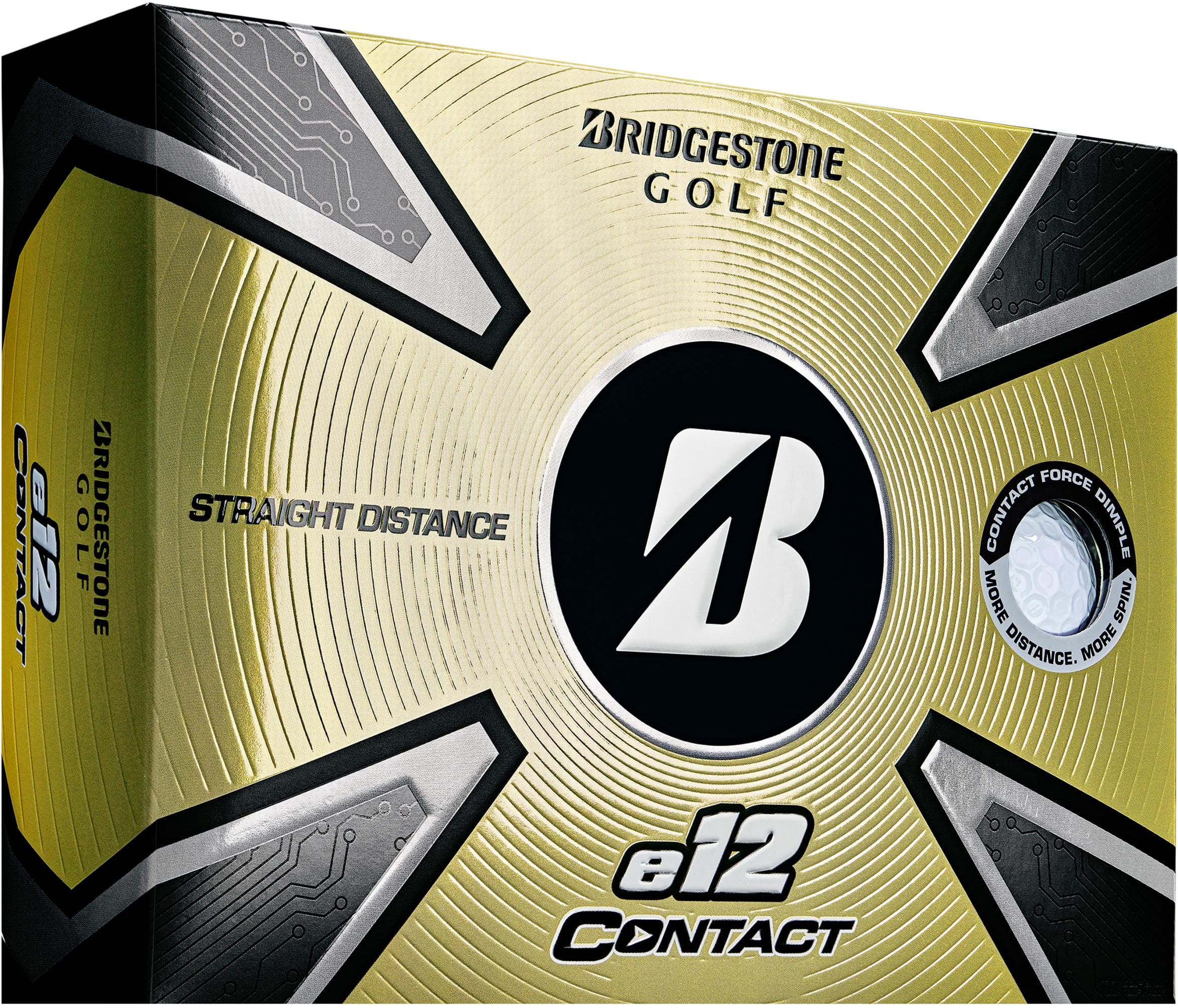 Bridgestone e12 CONTACT Golfbälle, white