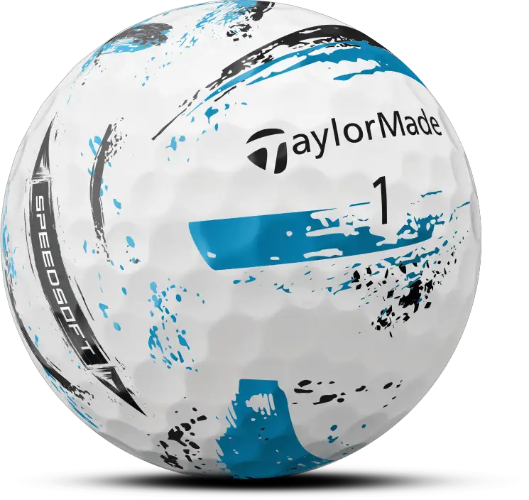 TaylorMade SPEEDSOFT INK Golfbälle, blau