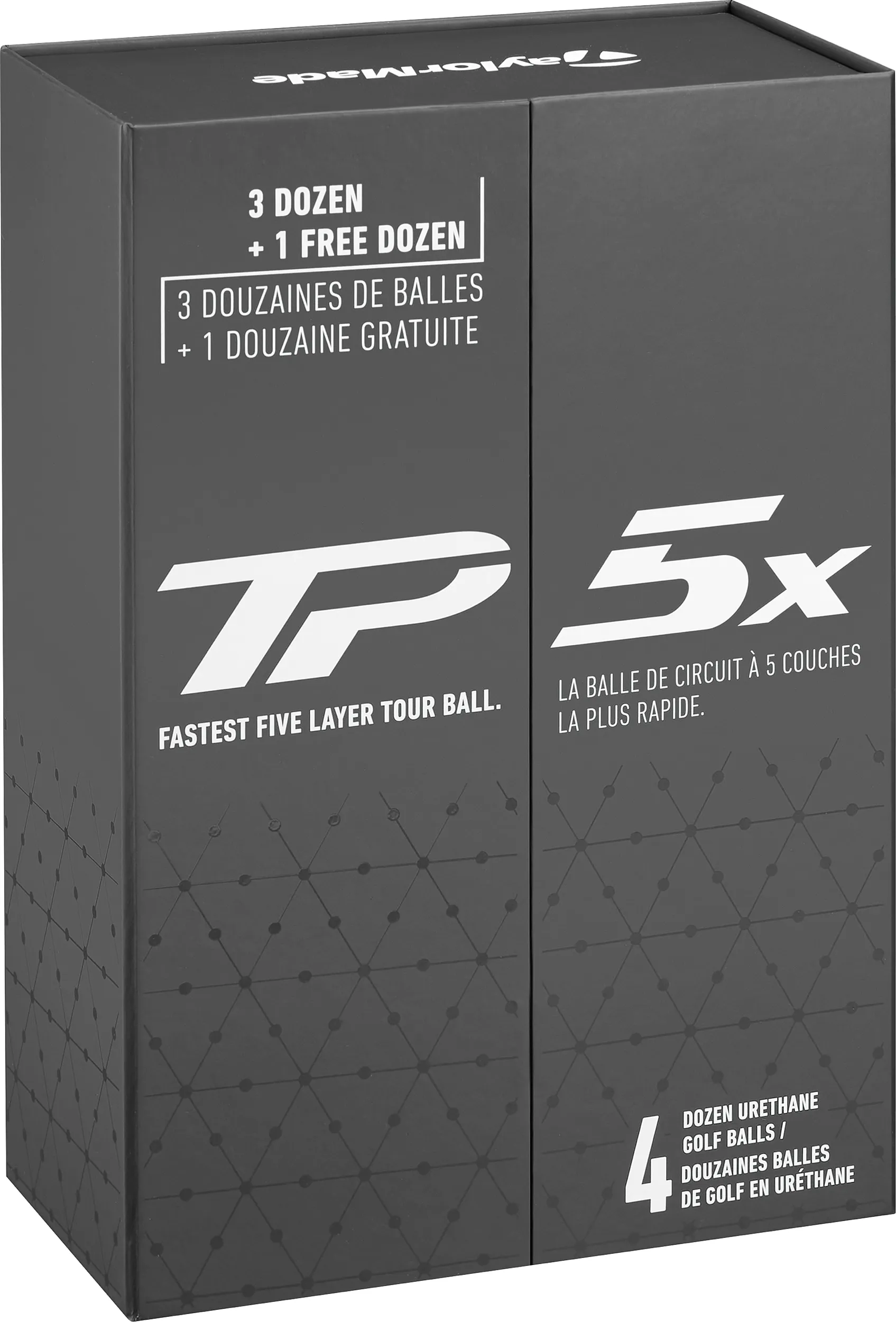 TaylorMade TP5x 3+1 Limited Edition Golfbälle, weiß