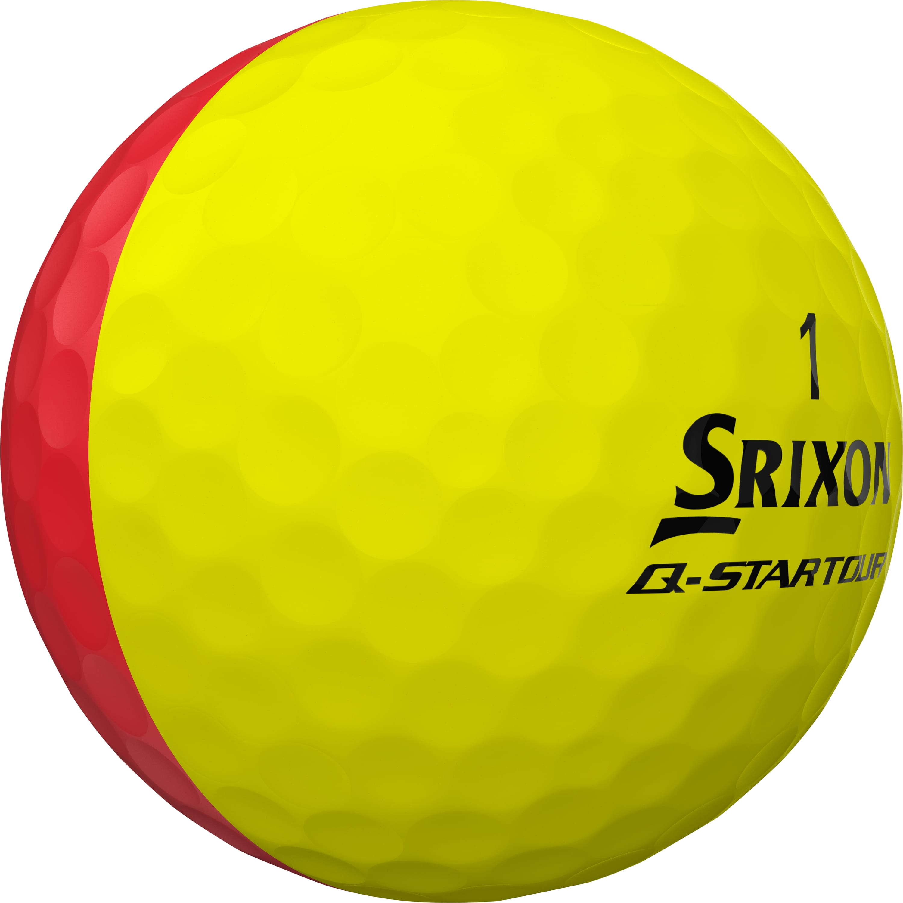 Srixon Q-Star Tour DIVIDE Golfbälle, yellow/red