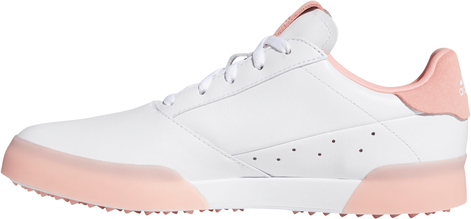 adidas Adicross Retro Golfschuh, white/pink/white