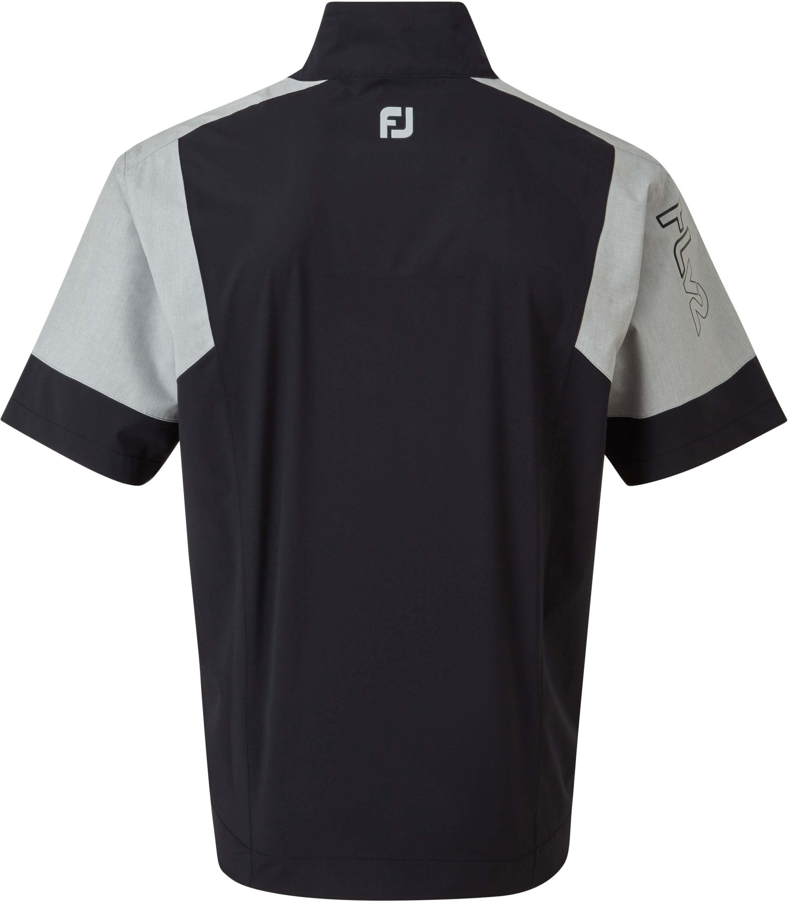 FootJoy HLV2 Short Sleeve Rain Shirt, black/heather