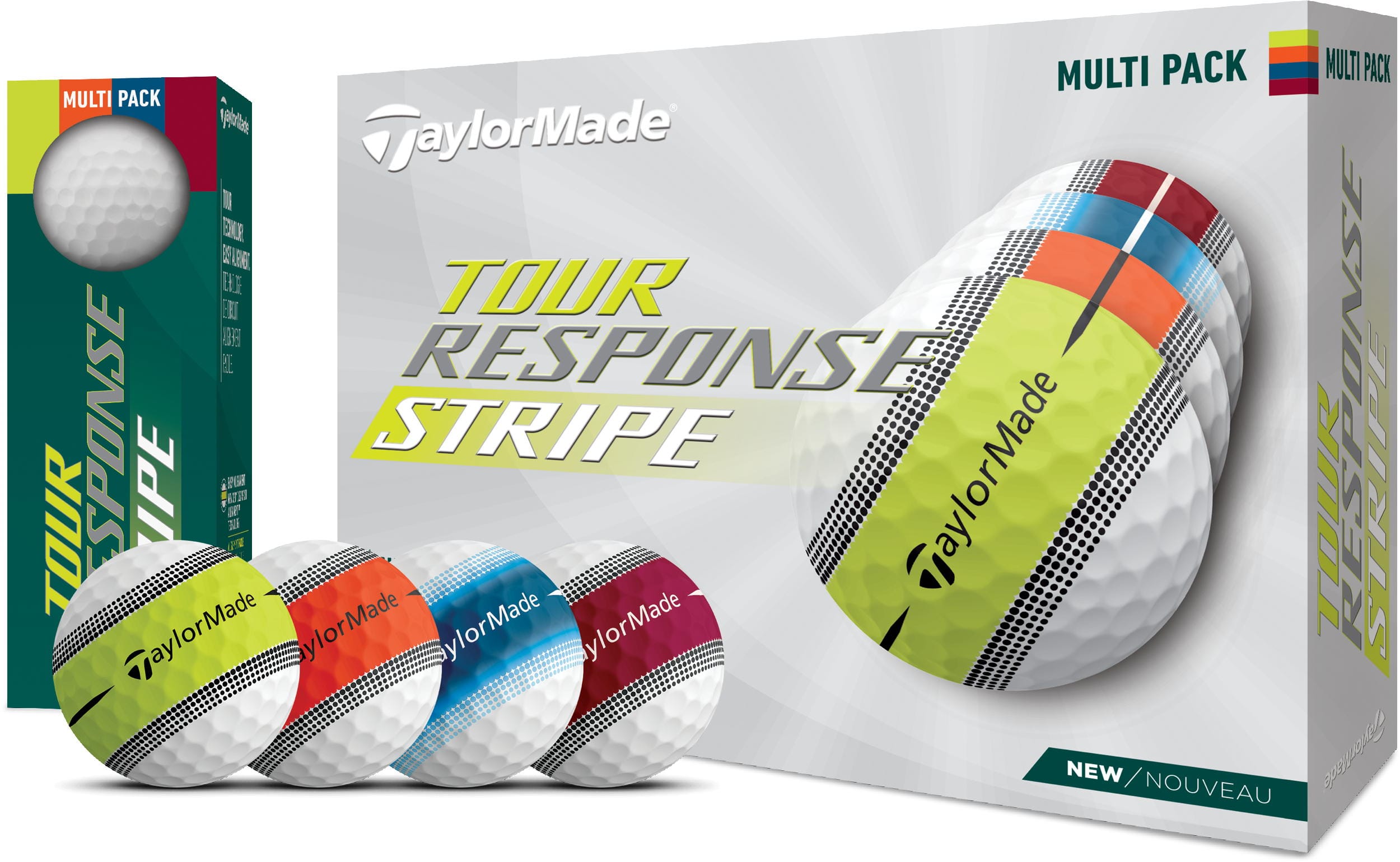 TaylorMade Tour Response Stripe Golfbälle, multi