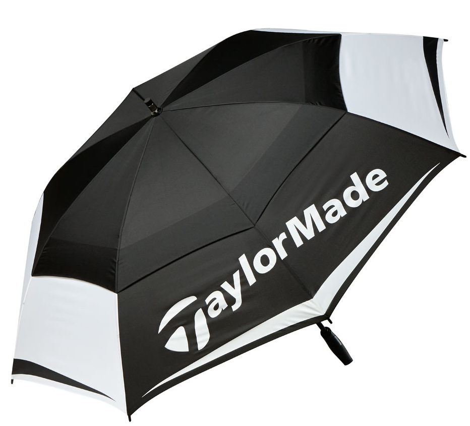 TaylorMade Tour Umbrella, 64", Black/Grey/White
