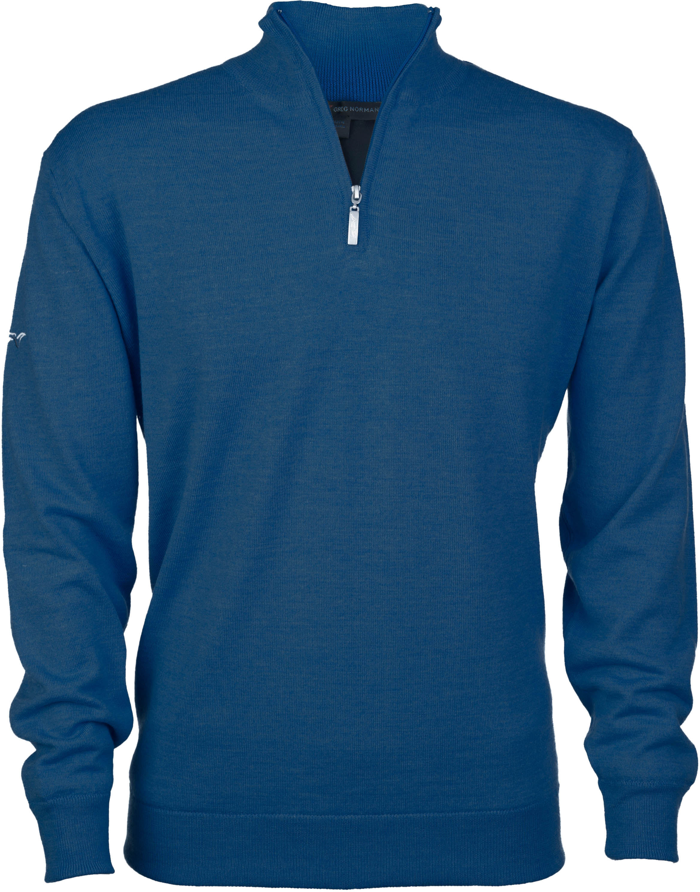 Greg Norman Windbreaker Lined 1/4 Zip Sweater, jeans