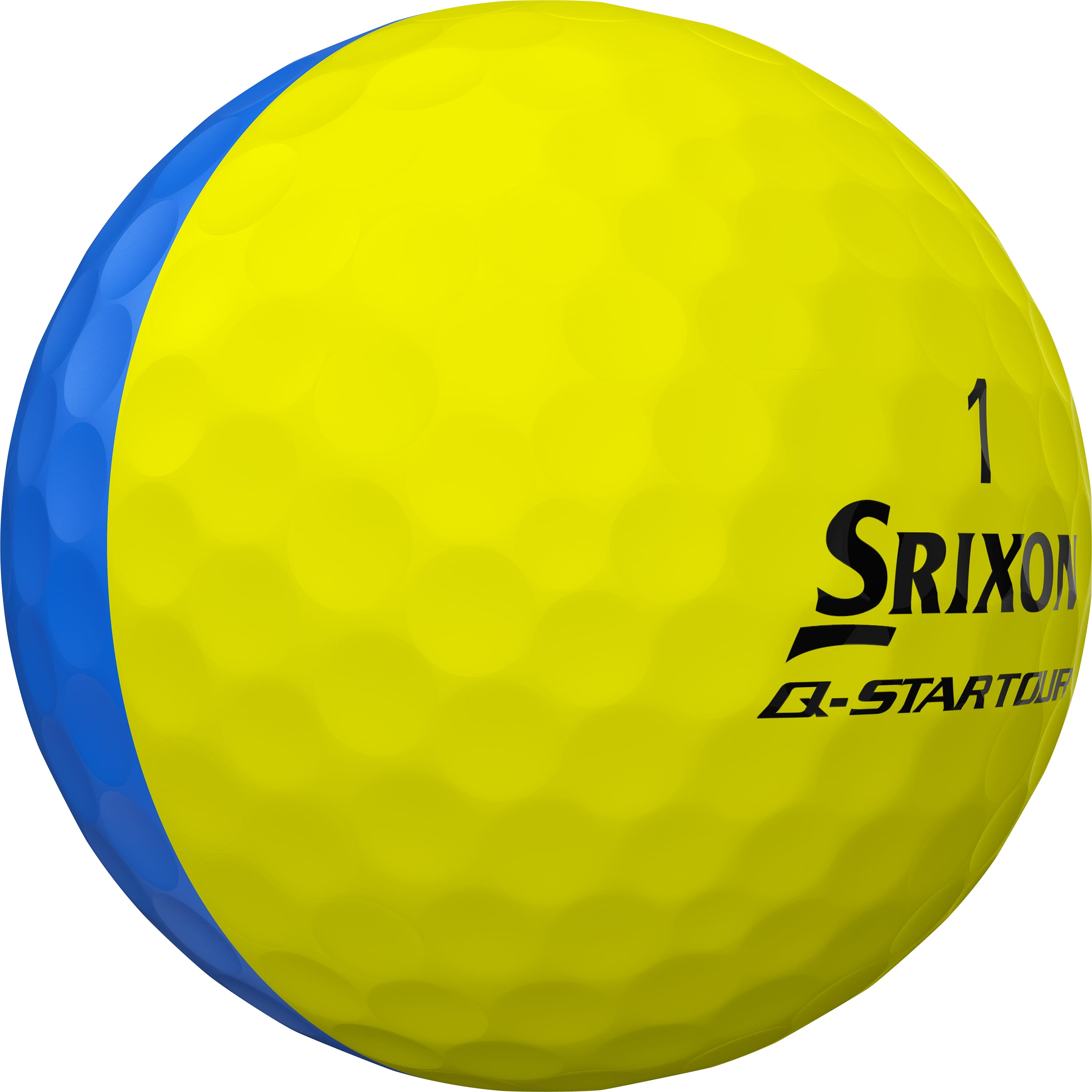 Srixon Q-Star Tour DIVIDE Golfbälle, yellow/blue