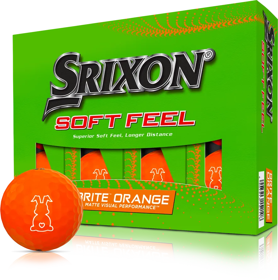 Srixon Soft Feel Limited Bunny Edition Golfbälle, orange