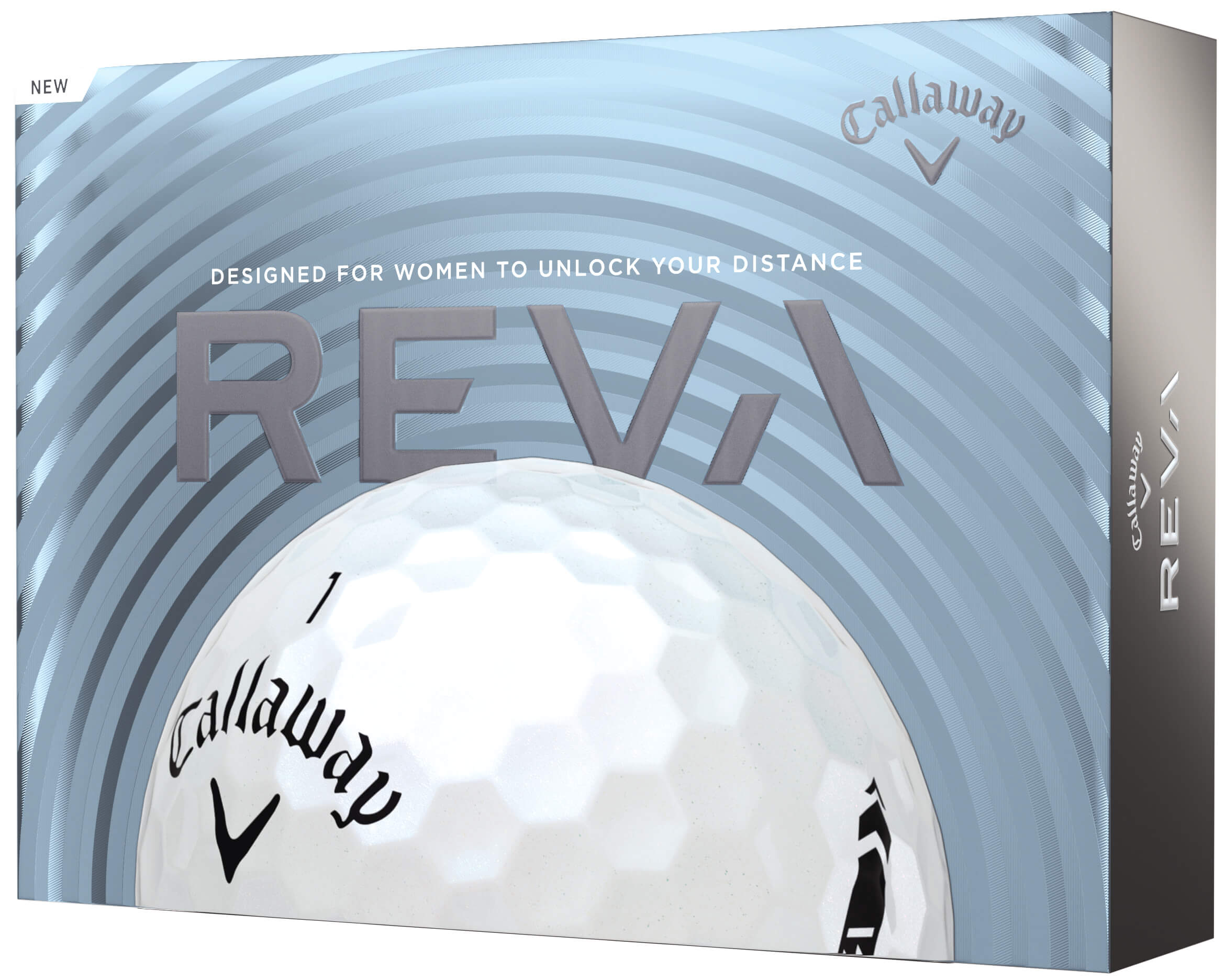 Callaway Reva Golfbälle, pearl