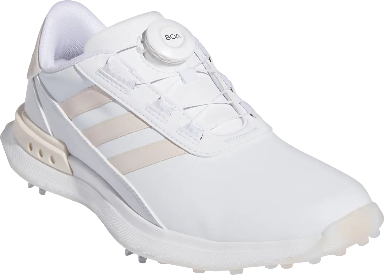 adidas S2G BOA 2024 Golfschuh, weiß/hellrosa