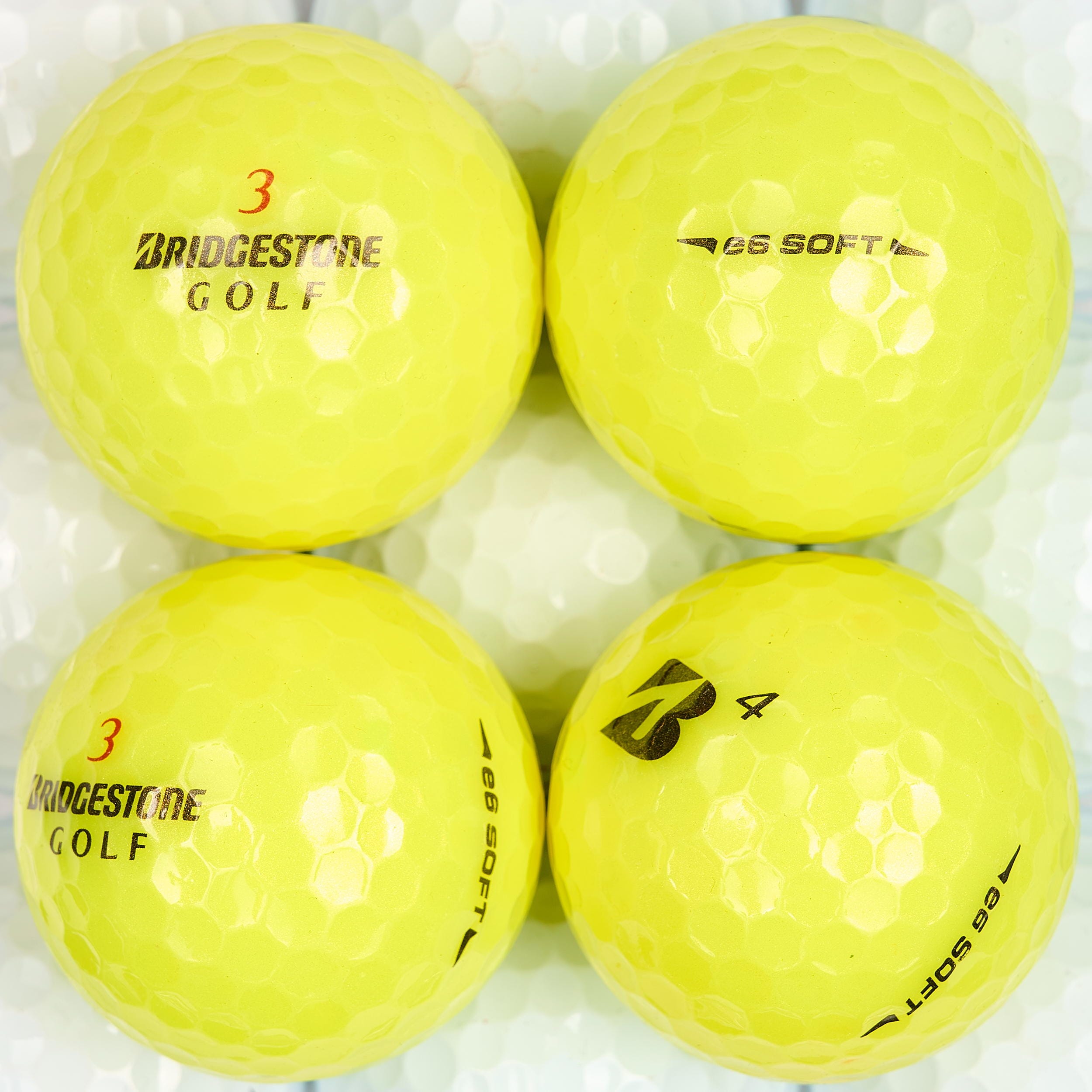 25 Bridgestone e6 Soft Lakeballs, Yellow