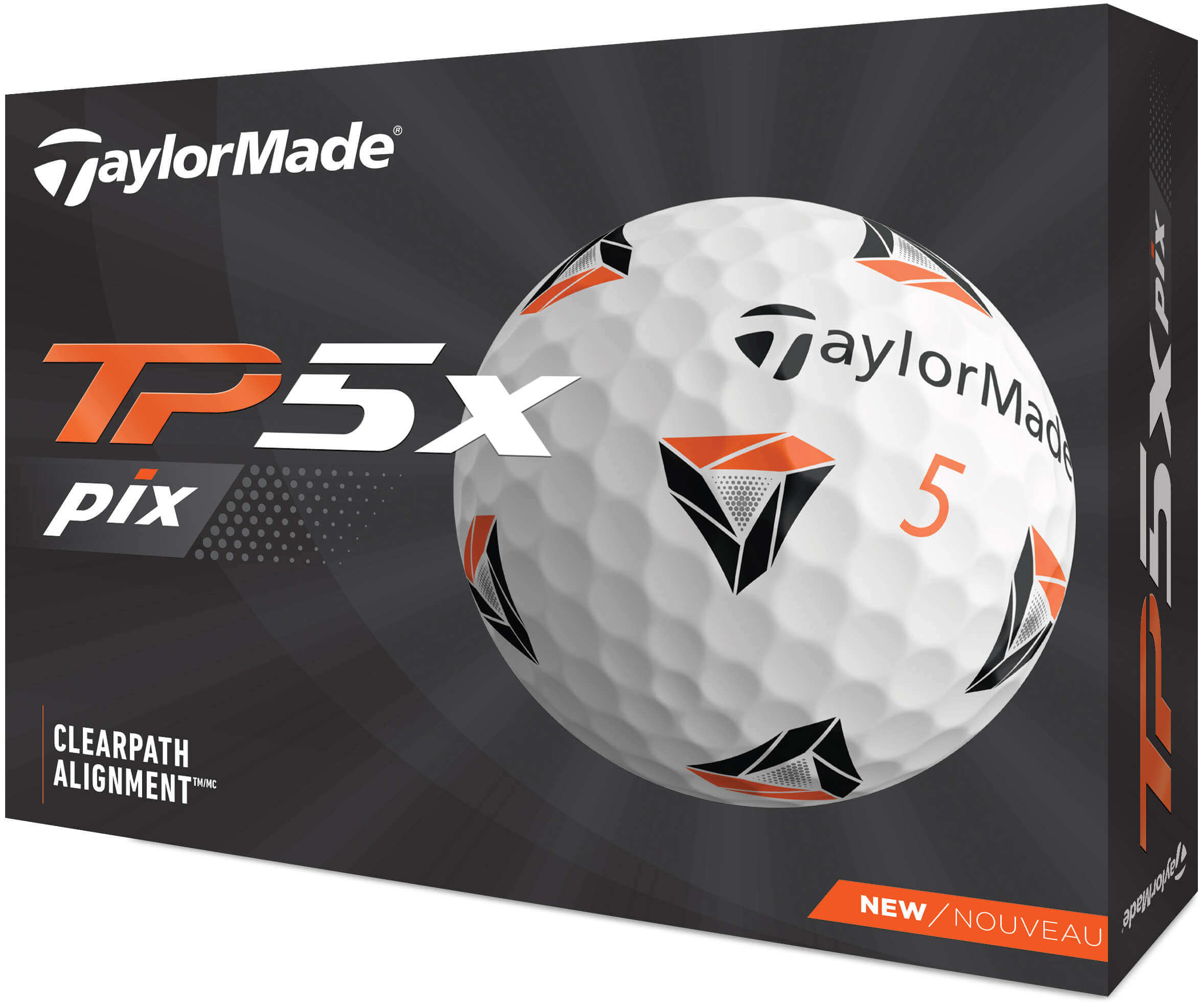 TaylorMade TP5x pix Golfbälle, white