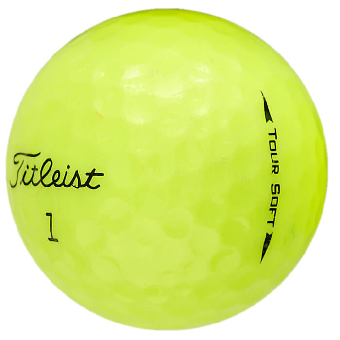 25 Titleist Tour Soft Lakeballs, yellow
